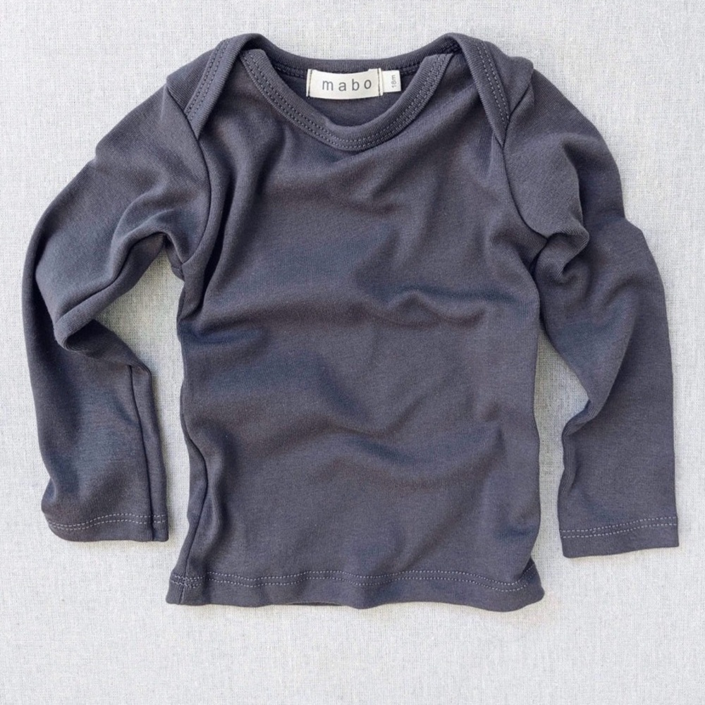 MABO organic cotton lap tee - graphite